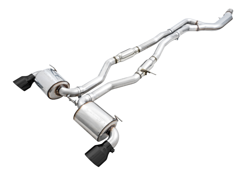 Toyota Supra Performance Exhaust - AWE Tuning - Cat-Back Touring Resonated - Diamond Black - `20-`27